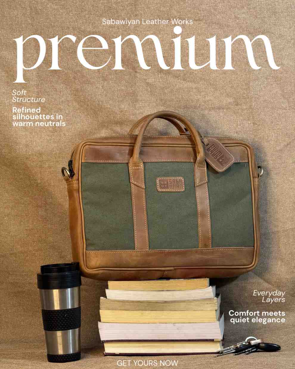 The canvas laptop bag 